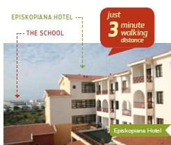 Kurs angielskiego na Cyprze. Zakwaterowanie w hotelu.